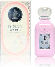 Load image into Gallery viewer, Dinar Wardi 100ml Eau De Parfum- Long-lasting Perfume for Women- Soft Musky Floral Vanilla Perfume Spray