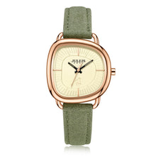 Load image into Gallery viewer, Valence Womens Watches, 2025 Italian Genuine Leather Small Face Wristology Watches for Women, Valentine's Day Gift Fashion Ladies Watch, Advanced Texture Dial Watches with Green Cloth Strap