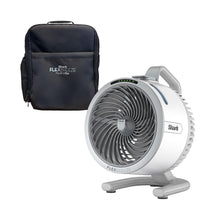 Load image into Gallery viewer, Shark FlexBreeze HydroGo Fan & Travel Bag — Ultra-powerful portable fan with indoor + outdoor evaporative mist. Corded & cordless, White, FA053BRN