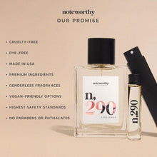 Load image into Gallery viewer, Noteworthy n,290 Crescendo Eau De Parfum – Mandarin, Peony, Vanilla | Sophisticated, Warm Fragrance for Any Occasion | Long-lasting Unisex Perfume for Women & Men (100ml)