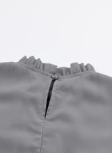 Load image into Gallery viewer, blibean Girl Short Sleeve Dress Tween Kid Summer Boho Ruffle Dresses Preteen Tiered Swing Outfit Solid Flowy Formal Party Fancy Clothes Size 8-9 Years Large Grey