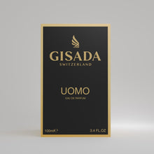 Load image into Gallery viewer, Gisada Switzerland - Uomo - Eau de Parfum for Men - 3.3 fl oz (100ml) - Fresh lemon & Warm cedarwood - Men's Perfume - Confident, Elegant and Long-Lasting Scent