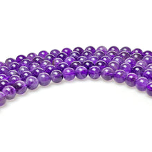 Load image into Gallery viewer, MJDCB 5A Natural South Africa Amethyst Gemstone Round Stone Beads for Jewelry Making DIY Bracelet Necklace (6mm)