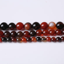 Load image into Gallery viewer, 6MM Red Persian Agate Round Loose Beads Natural Gem Beads Crystal Energy Stone Beads for Jewelry Making DIY Bracelet Necklace