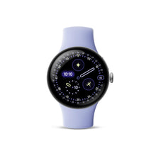 Load image into Gallery viewer, Google Pixel Watch 4 (41mm) - Android - 2 Years of Data- Heart Rate,Sleep & Fitness Tracking -30-Hour Battery -Polished Silver Aluminum Case - Iris Active Band - LTE (2025) -Google Pixel Watch app
