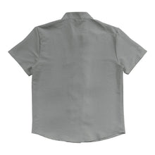 Load image into Gallery viewer, PORCLAY Men's Button Down Shirts 2025 Summer Casual Short Sleeve Linen Tops Regular Fit Collared Dress Shirt Blouses Grey 3XL