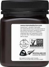 Load image into Gallery viewer, MANUKA DOCTOR - MGO 1125+ Manuka Honey Monofloral, 100% Pure New Zealand Honey. Certified. Guaranteed. RAW. Non-GMO (8.75 oz)