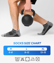 Load image into Gallery viewer, BAMBOO COOL Mens Ankle Socks Bamboo Viscose Athletic Moisture-Wicking Low Cut Running Cushioned Socks