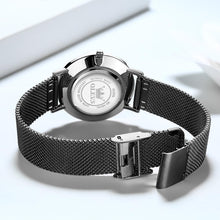 Load image into Gallery viewer, OLEVS Watch Women Black Watches for Women Ultra Thin Mesh Womens Watch for Small Wrist Water Resistant Luxury Ladies Watches with Date Analog Quartz Female Elegant Simple Reloj para Mujer