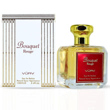 Load image into Gallery viewer, Vurv Bouquet Rouge Eau De Parfum For Women 100ML (3.4 OZ) Arabian Perfumes For Women With Bold, Spicy Blend of Saffron, Amberwood & Cedar, Long Lasting Womens Perfume for an Alluring, Woody Fragrance
