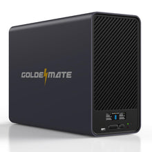 Load image into Gallery viewer, GOLDENMATE 1500VA/1000W Lithium UPS Battery Backup and Surge Protector, Backup Battery Power Supply with LiFePO4 Batteries(296Wh), AVR, Line Interactive Sinewave UPS System, 8 Ports, LCD Screen, Gray