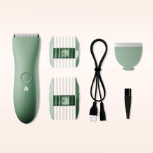 Load image into Gallery viewer, MERIDIAN The Trimmer Original - Body Hair Trimmer for Men, Electric Shaver for Pubic Hair, Chest, Legs & Bikini, Waterproof & Rechargeable, Sage