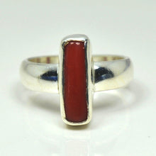 Load image into Gallery viewer, Gemsonclick Natural Red Coral 925 Silver Ring For Women 3 Ct Chakra Healing Size 5,6,7,8,9,10,11,12,13
