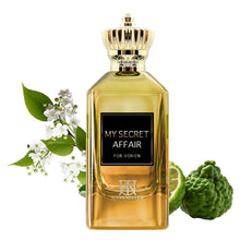 Load image into Gallery viewer, My Secret Affair Womens Perfume Long Lasting - Floral Women’s Fragrance, Jasmine, Orange Blossom, Freesia & Lily - Inspired by J.PG's S.candal - Eau de Parfum-3.4 Fl Oz (100ml) Dubai Perfume for Women