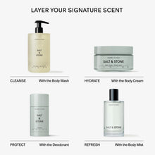 Load image into Gallery viewer, Salt & Stone Body Cream – Bergamot & Hinoki | Hydrating Formula with Seaweed Extracts, Spirulina & Squalane | Deep Hydration, Skin Barrier Repair & Healthy Glow | for all Skin Types (6.7 fl oz)