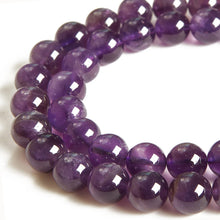 Load image into Gallery viewer, 60pcs 6mm Natural Amethyst Beads Gemstone Beads Round Loose Beads for Jewelry Making
