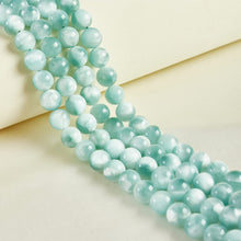 Load image into Gallery viewer, 45pcs 8mm Natural Malachite Sky Beads Gemstone Beads Round Loose Beads for Jewelry Making