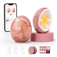 Load image into Gallery viewer, Momcozy Wellness 1 Wearable Breast Pump, Warm-Massage Hands-Free Pump with Heated Flange&Simulated Massage for Comfortable Breastfeeding&Let-Down, App-Controlled, 4 Modes 12 Levels, 180ml/6oz