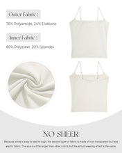 Load image into Gallery viewer, SUUKSESS Women Summer Y2K Going Out Crop Tops Sexy Square Neck Tank Top Casual Sleeveless Basic Camisole Shirts (White, S)