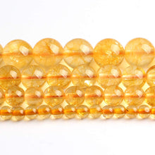 Load image into Gallery viewer, Songxi Beads 6mm Natural Citrine Beads for Jewelry Making 15inches Gemstone Beads for Bracelet Jewelry Bracelet Making 