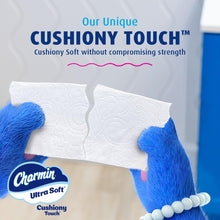 Load image into Gallery viewer, Charmin Ultra Soft Cushiony Touch Toilet Paper, 18 Family Mega Rolls = 90 Regular Rolls