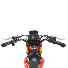 Load image into Gallery viewer, HAPPYRUN F18 Electric Dirt Bike Mid-Drive Motor 6000W Peak, Electric Motorcycle 60V 30Ah Removable Battery, 60-Mile Range, 46mph, Dual Hydraulic Brakes & Full Suspension Electric Motorcycle