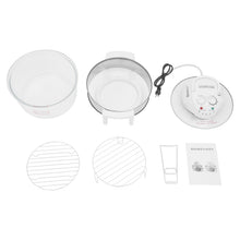 Load image into Gallery viewer, HOLMZCED 18Qt Air Fryer with Grill, Glass Airfryer with Adjustable Temperature&Timer 360° Viewable Airy Fryer with Expansion Ring for Home Kitchen