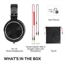 Load image into Gallery viewer, OneOdio Wired Over Ear Headphones Hi-Res Studio Monitor & Mixing DJ Stereo Headsets with 50mm Drivers and 1/4 to 3.5mm Jack for AMP Computer Recording Podcast Keyboard Guitar Laptop - Black