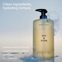 Load image into Gallery viewer, Salt & Stone Body Wash with Antioxidants for Deep Moisture | For Women & Men, Sulfate, Paraben, & Dye Free, Leaving Skin Soft and Hydrated | Bergamot & Hinoki 15.2 fl oz