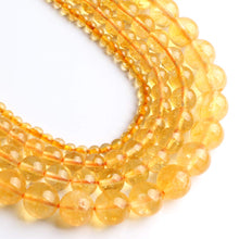 Load image into Gallery viewer, Songxi Beads 6mm Natural Citrine Beads for Jewelry Making 15inches Gemstone Beads for Bracelet Jewelry Bracelet Making 