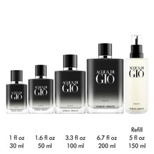 Load image into Gallery viewer, Armani Beauty - Acqua di Giò - Parfum - Cologne for Men - Fresh & Woody Men’s Fragrance - Bergamot, Ginger, Marine, Geranium, Rosemary, Clary Sage, Patchouli, Incense Notes - 1.0 Fl Oz