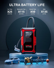 Load image into Gallery viewer, GOOLOO A3 Jump Starter with Air Compressor, 3000A Portable Car Battery Booster (9.0 Gas/6.5L Diesel) with 150PSI Auto-Shutoff Tire Inflator, 12V Supersafe Lithium Jump Box Car Battery Jumper Starter