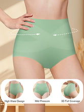 Load image into Gallery viewer, QUASTI Women's High Waisted Underwear Tummy Control Cotton Postpartum Panties Full Coverage Briefs 4 Pack(L) Multicolor