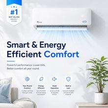Load image into Gallery viewer, Senville LETO Series Mini Split Air Conditioner Heat Pump, 36000 BTU 208/230V, Inverter, Works with Alexa, 3 Ton, White