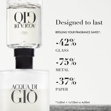 Load image into Gallery viewer, Armani beauty– Acqua di Giò – Eau de Toilette – Cologne Set for Men ($130 Value) – Full Size (1.7 Fl Oz) & Travel Size (0.5 Fl Oz)