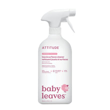 Load image into Gallery viewer, ATTITUDE Baby & Kids Toy Cleaner Spray, EWG Verified, Multi-Surface Cleaner for Toys, High Chairs & Play Areas, Naturally Derived, Vegan, Unscented, 27.1 Fl Oz