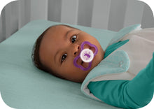 Load image into Gallery viewer, MAM Air Day & Night Baby Pacifier, for Sensitive Skin, Glows in The Dark, 16+ Months, Girl, 4 Count