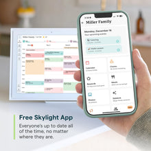 Load image into Gallery viewer, Skylight Calendar: 15-inch Wall Planner Digital Calendar & Chore Chart, Smart Touchscreen Interactive Display for Family Schedules – Wall Mount Included, Great for Organizing Your 2026 Calendar