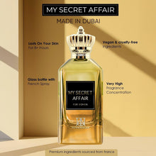 Load image into Gallery viewer, My Secret Affair Womens Perfume Long Lasting - Floral Women’s Fragrance, Jasmine, Orange Blossom, Freesia & Lily - Inspired by J.PG's S.candal - Eau de Parfum-3.4 Fl Oz (100ml) Dubai Perfume for Women