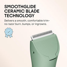 Load image into Gallery viewer, MERIDIAN The Trimmer Original - Body Hair Trimmer for Men, Electric Shaver for Pubic Hair, Chest, Legs & Bikini, Waterproof & Rechargeable, Sage