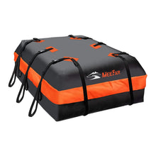 Load image into Gallery viewer, Car Roof Bag XBEEK Rooftop top Cargo Carrier Bag 20 Cubic feet Waterproof for All Cars with/Without Rack, Includes Anti-Slip Mat, 10 Reinforced Straps, 6 Door Hooks, Luggage Lock
