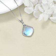 Load image into Gallery viewer, YAFEINI Moonstone Necklace Gifts Sterling Silver Vintage Filigree Teardrop Pendant Necklace Jewelry Gifts for Women