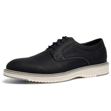 Load image into Gallery viewer, CGRRBW Mens Dress Shoes Casual Oxford Shoes Dress Sneakers Fashion Comfortable Work Business Office Shoes NJXM03-BLACK-9.5