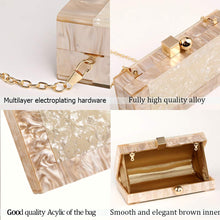 Load image into Gallery viewer, Menurra Women Acrylic Evening Clutch bag Glitter Marble Purse Handbag for Wedding Cocktail Party Prom