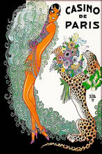 Load image into Gallery viewer, TopVintagePosters Casino De Paris Josephine Baker 1930 Theater Louis Gaudin Vintage Poster Reproduction (12” X 16” Image Size Canvas)