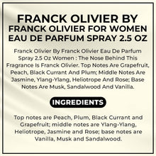 Load image into Gallery viewer, Franck Olivier By Franck Olivier For Women. Eau De Parfum Spray 2.5 Oz