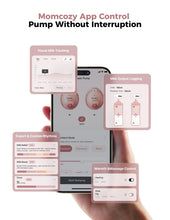 Load image into Gallery viewer, Momcozy Wellness 1 Wearable Breast Pump, Warm-Massage Hands-Free Pump with Heated Flange&Simulated Massage for Comfortable Breastfeeding&Let-Down, App-Controlled, 4 Modes 12 Levels, 180ml/6oz