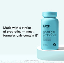 Load image into Gallery viewer, Love Wellness Good Girl Probiotics & The Killer | Vaginal pH Balance Supplement & Boric Acid Suppositories for Women | Odor Control with Prebiotics for Urinary Tract & Intimate Feminine Health