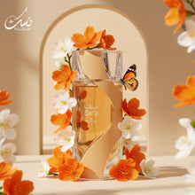 Load image into Gallery viewer, Nusuk Safa Unisex Eau De Parfum Juicy Lemon & Strawberry Top Notes Creamy Coconut & Nectar Floral Heart Warm Vanilla, Musk & Ambrox Base Sweet, Playful, Long-Lasting Fragrance 100ml