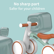 Load image into Gallery viewer, SEREED Baby Balance Bike for 1-2 Year Olds - 4 Wheels, First Bike for Toddlers, Birthday Gift (Green)